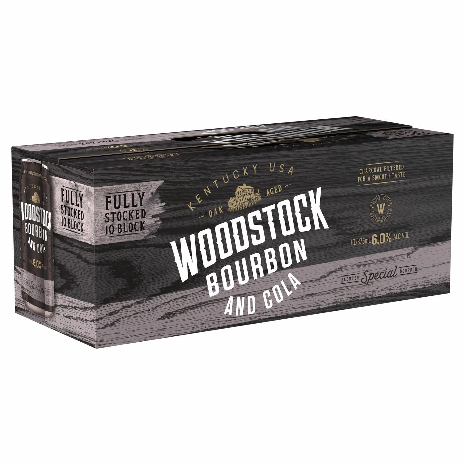 Woodstock Bourbon & Cola 6% Premix Cans 375mL