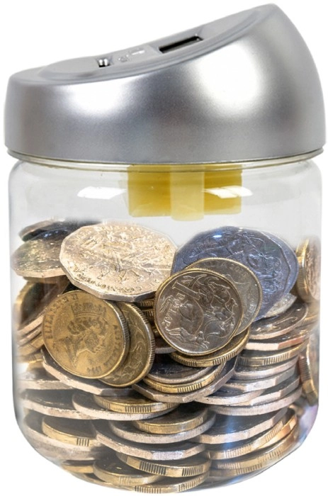 Urbanworx Coin Counting Money Jar