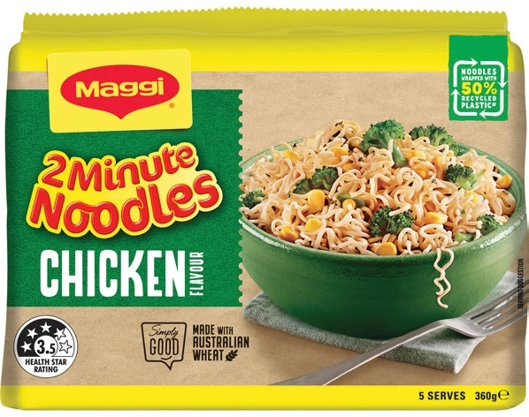 Maggi 2 Minute Noodles 5 Pack Selected Varieties