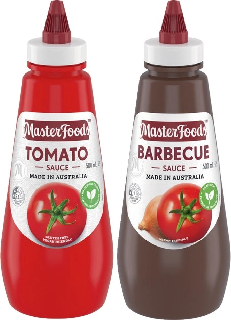 MasterFoods Squeezy Sauce 500mL Selected Varieties