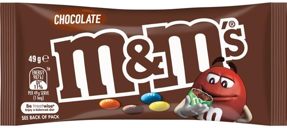 M&M’s 35-49g, Mars Medium Bars 44-56g, Twix Wafer Roll 22g or Skittles 30g Selected Varieties