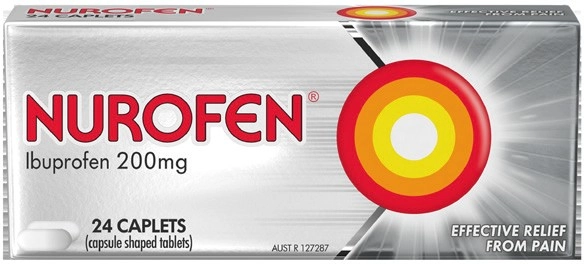 Nurofen Ibuprofen 200mg Caplets 24 Pack*