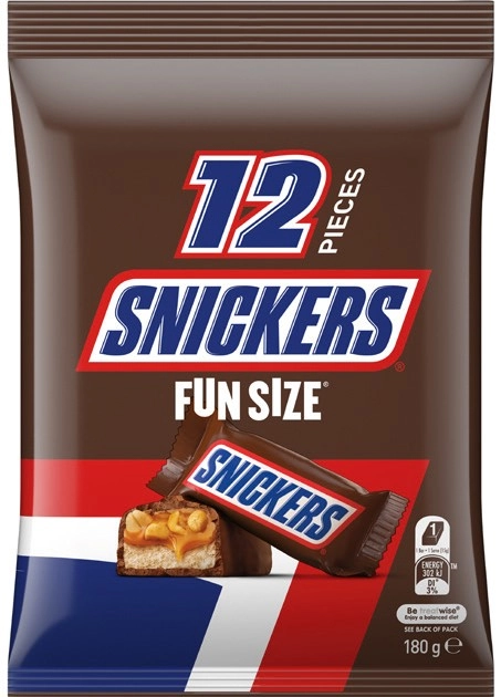 Snickers or Mars Fun Size Pack 180‑192g Selected Varieties