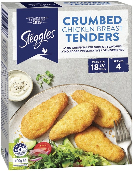 Steggles Chicken Breast Tenders 400g Selected Varieties