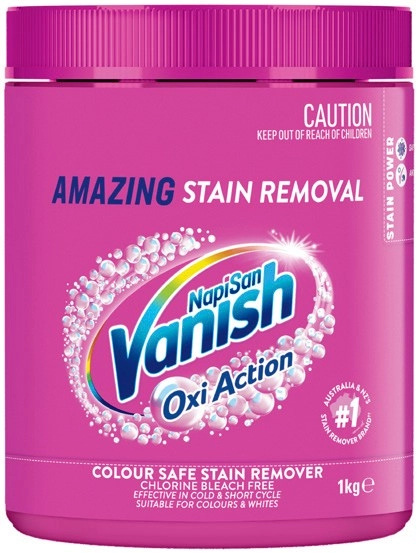 Vanish NapiSan OxiAction Stain Remover 1kg Selected Varieties