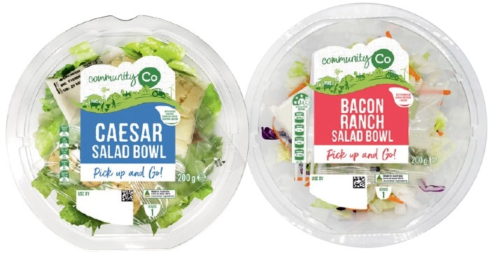 Community Co Bacon Ranch or Caesar Salad Bowl 200g