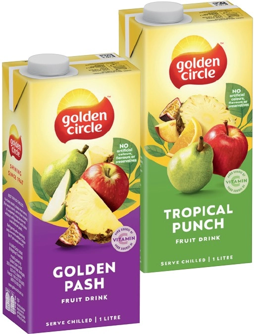 Golden Circle Fruit Drink 1 Litre Selected Varieties