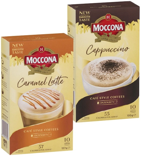 Moccona Coffee Sachets 8‑10 Pack Selected Varieties