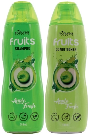 Natures Organics Fruits Shampoo or Conditioner 500mL Selected Varieties