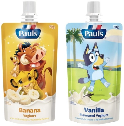 Pauls Squeezie Yoghurt 70g Selected Varieties