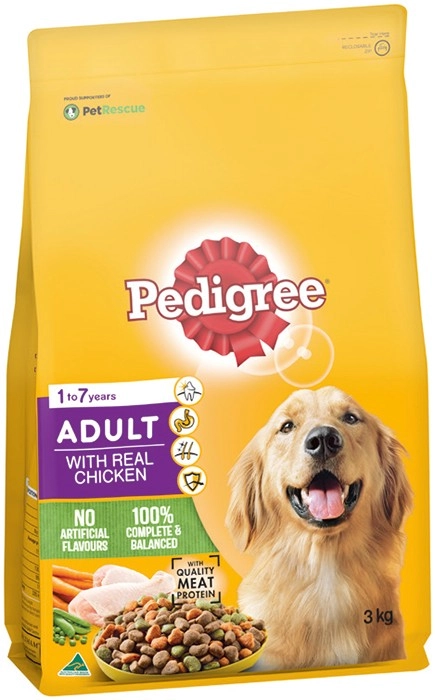 Pedigree Dry Dog Food 2.5‑3kg Selected Varieties