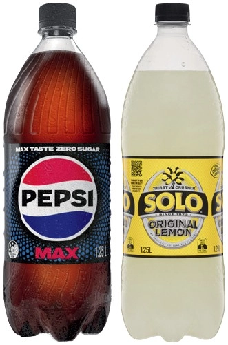 Pepsi or Solo 1.25 Litre Selected Varieties