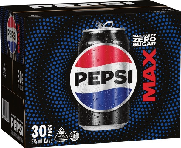 Pepsi, Solo or Schweppes 30x375mL Selected Varieties