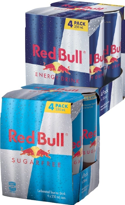 Red Bull Energy Drink 4x250mL Selected Varieties