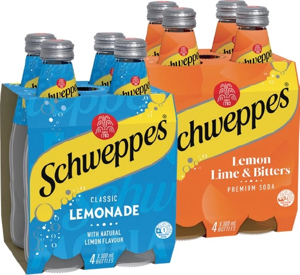 Schweppes Mixers 4x300mL Selected Varieties