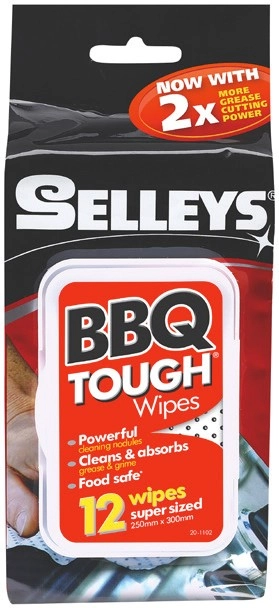 Selleys BBQ Tough Wipes 12 Pack