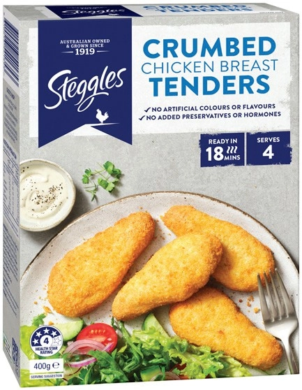 Steggles Chicken Breast Tenders 400g Selected Varieties