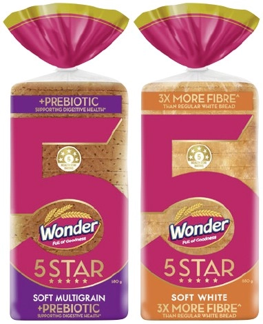 Wonder Bread 5 Star 680g Selected Varieties