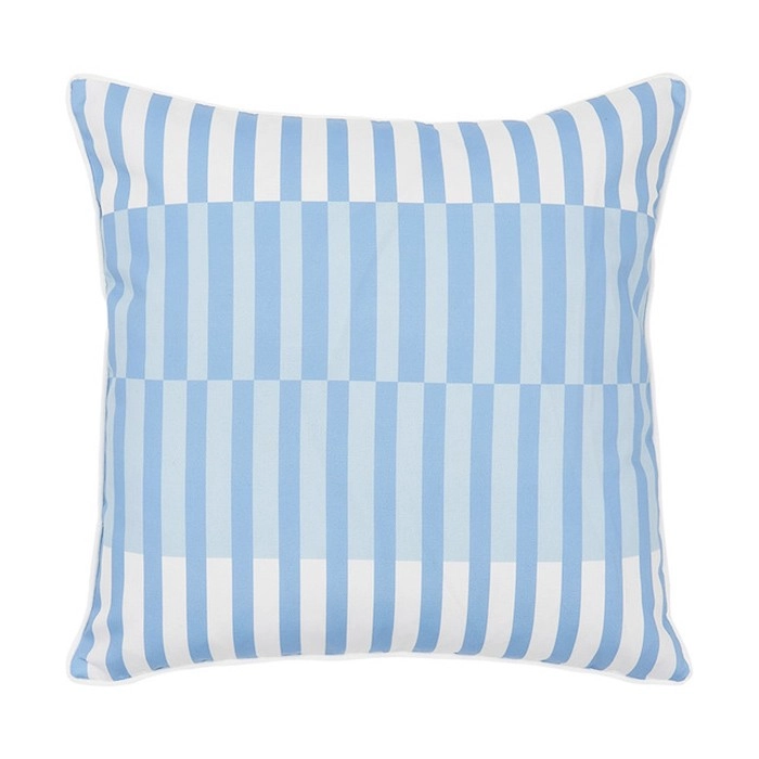 Amalfi Check Outdoor Cushion by Pillow Talk