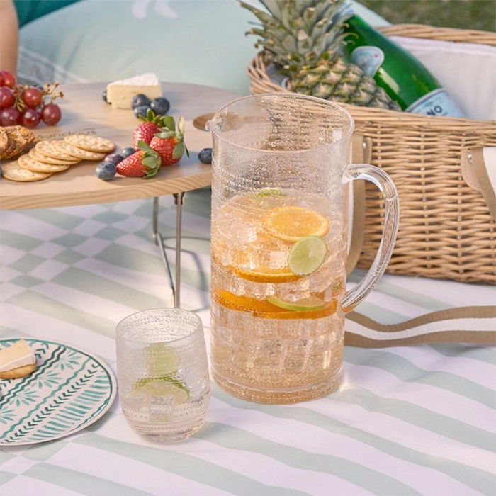 Beaded Clear Outdoor Tableware Range by Pillow Talk