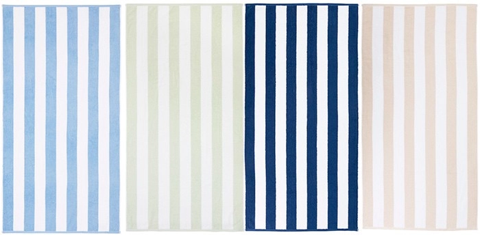 Byron Stripe Beach Towel by Pillow Talk