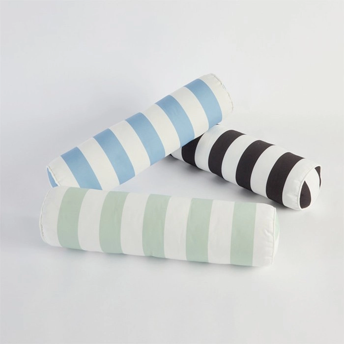 Marlowe Stripe Outdoor Bolster by Pillow Talk