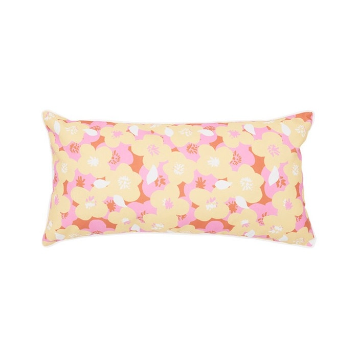 Poppy Floral Oblong Outdoor Cushion by Pillow Talk