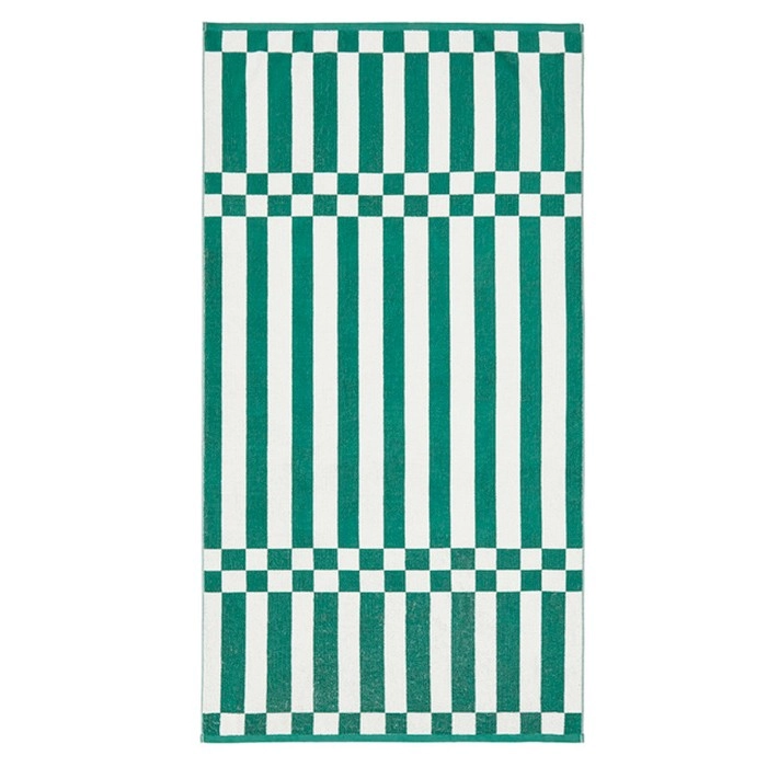 Ravello Check Terry Large Beach Towel by Pillow Talk