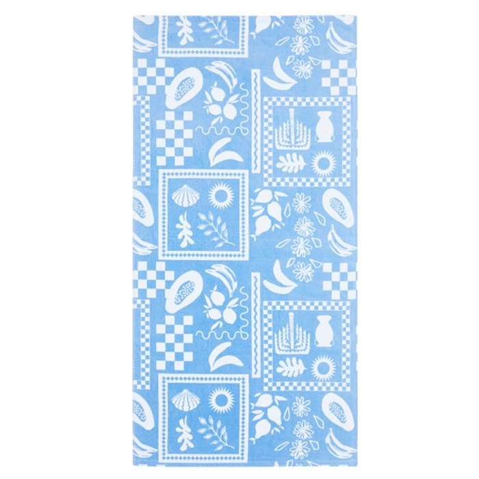 Sorrento Printed Velour Towel by Pillow Talk