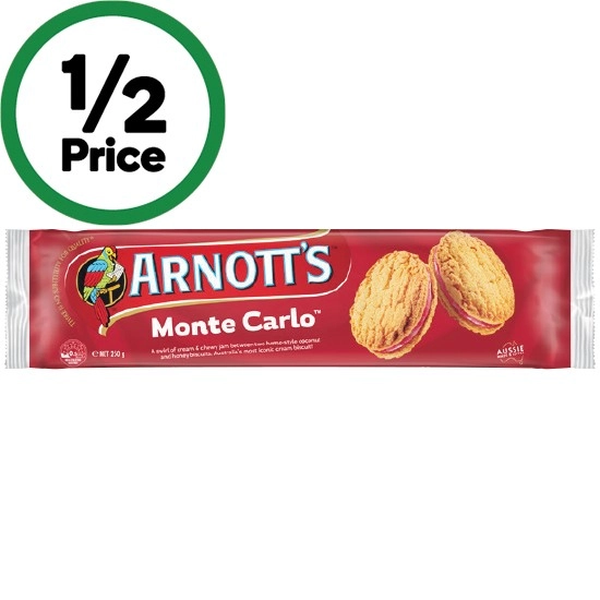 Arnott's Cream Biscuits 200-250g