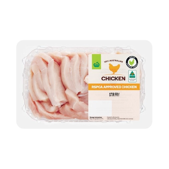 Australian Fresh RSPCA Approved Chicken Breast Stir Fry 500g