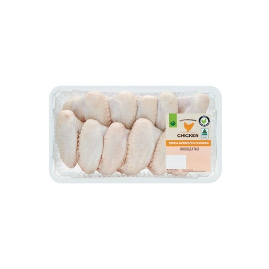 Australian Fresh RSPCA Approved Chicken Wings Bulk Tray