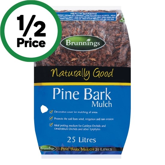 Brunnings Pine Bark Mulch 25 Litre