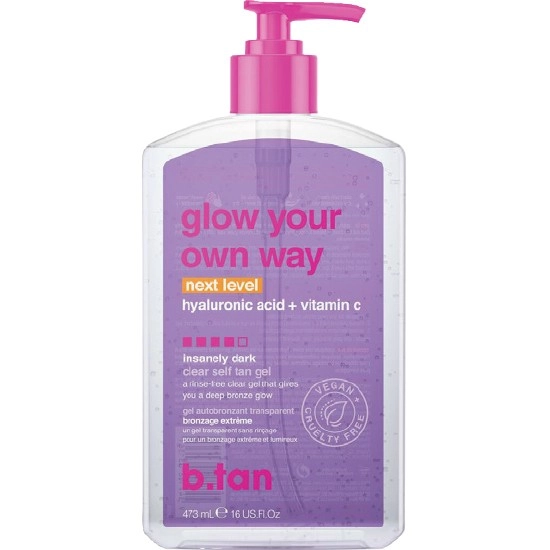 B.tan Glow Your Own Way Clear Self Tan Gel 473ml~