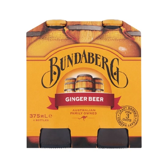 Bundaberg Ginger Beer 375ml x Pk 4