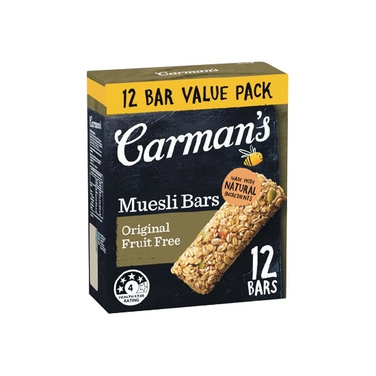 Carman's Muesli Bars 350-540g Pk 10/12