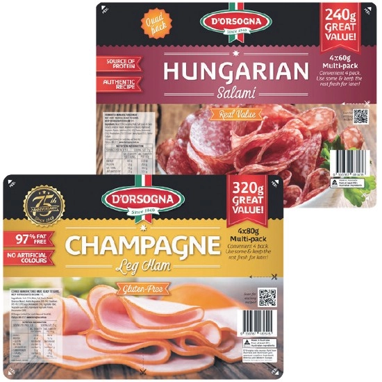 D'Orsogna Quad Pack Varieties 240-320g – From the Fridge