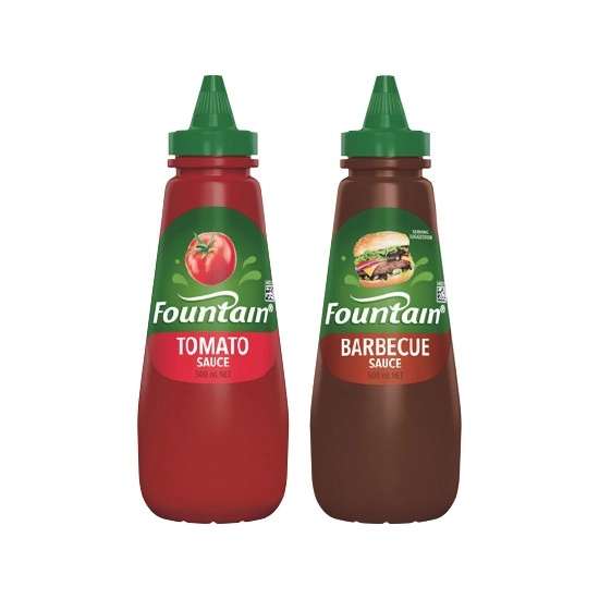 Fountain Tomato or Barbecue Sauce 500ml