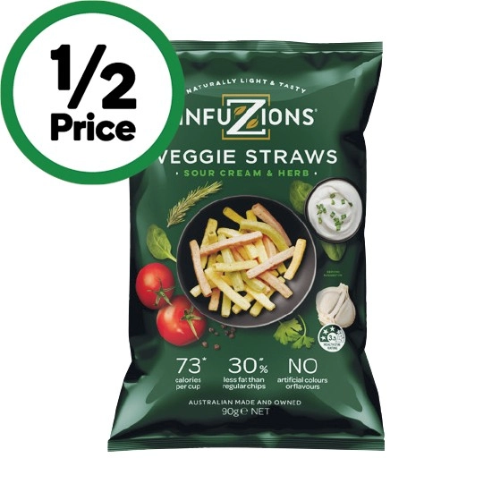 Infuzions Veggie Straws 90g