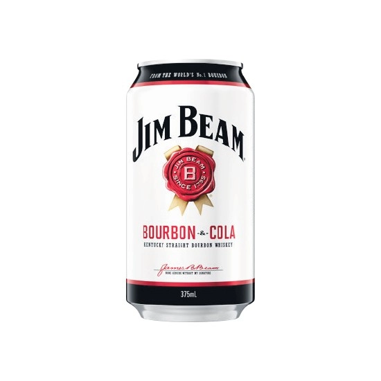 Jim Beam White Label Cola Cans 6x375ml