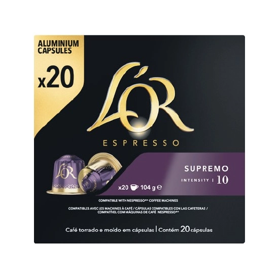 L'Or Espresso Coffee Capsules Pk 20