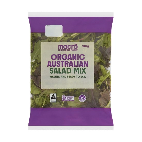 Macro Organic Australian Salad Mix 100g Pack