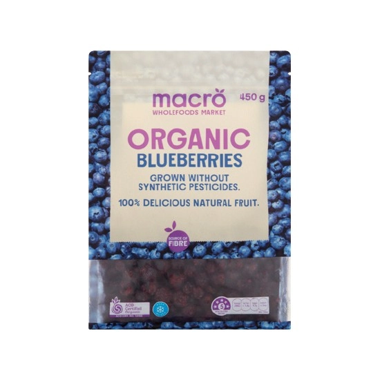 Macro Organic Frozen Blueberries 450g – From the Freezer