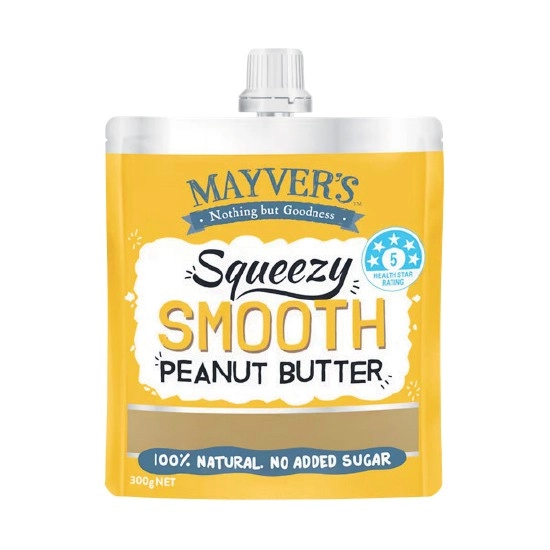 Mayver's Squeezy Peanut Butter 300g