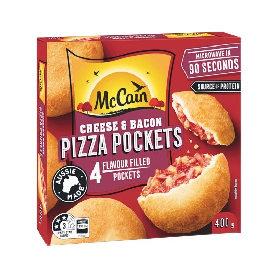 McCain Pizza Pockets 400g Pk 4