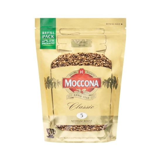 Moccona Freeze Dried Coffee Refill Pouch 180g