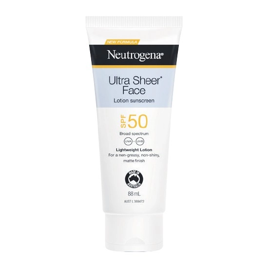 Neutrogena Ultra Sheer Face Lotion Sunscreen SPF50 88mlΔ