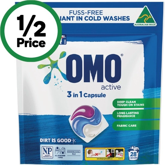 OMO 3 in 1 Laundry Capsules Pk 28