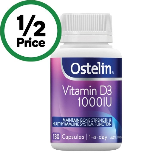 Ostelin Vitamin D3 1000IU Capsules Pk 130~