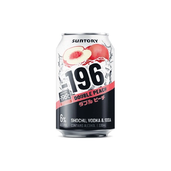 Suntory -196 Double Peach Cans 4x330ml